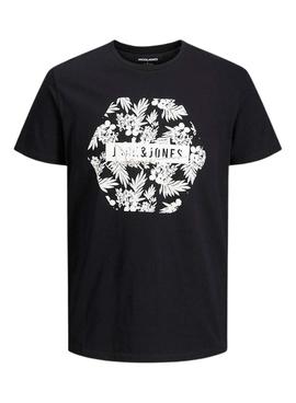 Camiseta Jack And Jones Coastal Negra Hombre