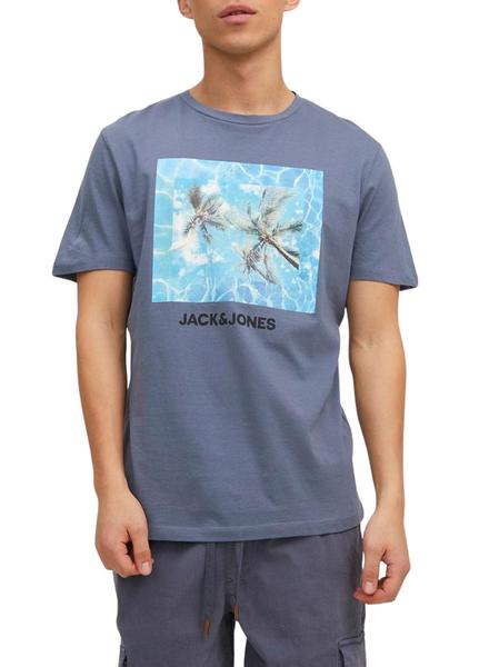 Camiseta Jack And Jones Billboard. Azul Hombre