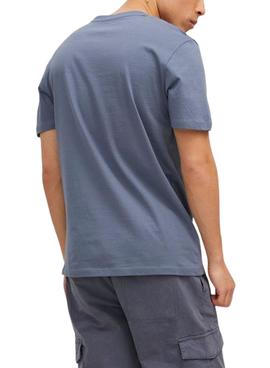 Camiseta Jack And Jones Billboard. Azul Hombre