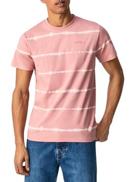 Camiseta Pepe Jeans Alam Rosa Tie Dye para Hombre