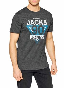 Camiseta Jack and Jones Brac Gris Hombre