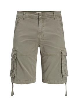 Bermuda Jack and Jones Zeus Cargo Verde Hombre