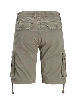 Bermuda Jack and Jones Zeus Cargo Verde Hombre