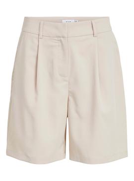 Short Vila Marisa Long Beige Para Mujer