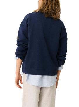 Sudadera Ecoalf New Because Marino Para  Mujer 