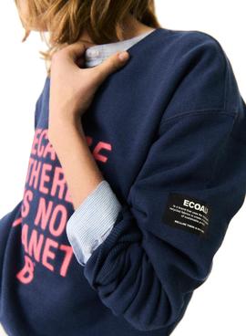 Sudadera Ecoalf New Because Marino Para  Mujer 