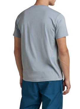 Camiseta G-Star Scarf Print Azul para Hombre