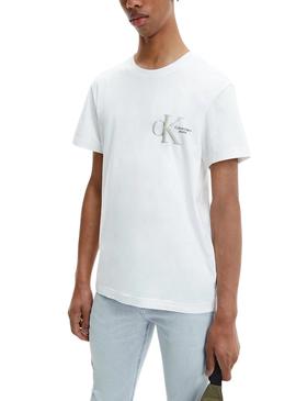 Camiseta Calvin Klein Dynamic Blanca Para Hombre