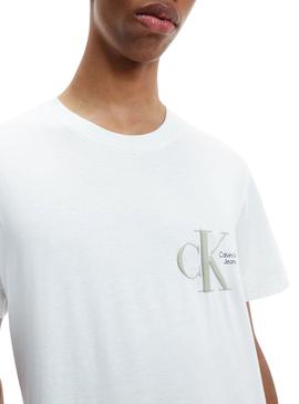 Camiseta Calvin Klein Dynamic Blanca Para Hombre