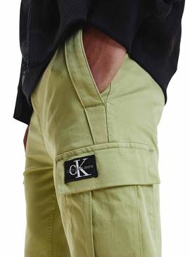 Pantalón Calvin Klein Cargo Verde Hombre 