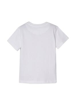 Camiseta Mayoral Coche Blanco para niño