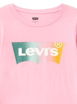 Camiseta Levis Shadow Rosa para Niña