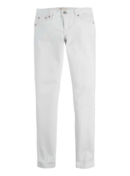 Pantalón Levis 710 Skinny Blanco Para Niña