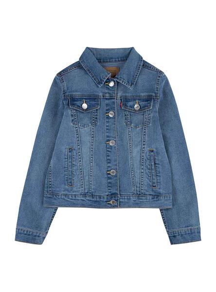 Cazadora Vaquera Levis Azul Para Niña