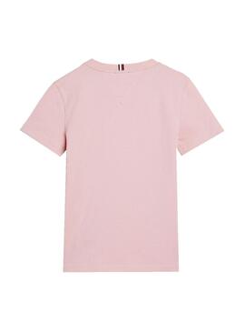 Camiseta Tommy Hilfiger Essential Rosa para Niño