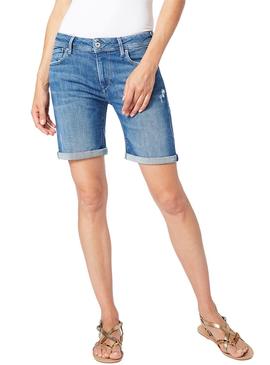 Bermuda Pepe Jeans Poppy Denim Mujer