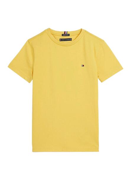 Camiseta Tommy Hilfiger Essential Amarilla Niño
