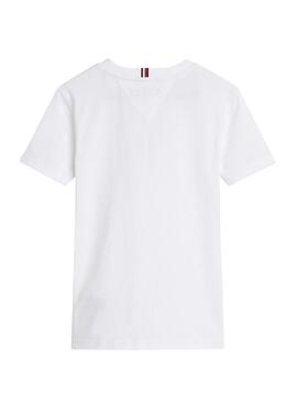Camiseta Tommy Hilfiger Logo Blanca para Niño