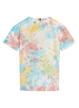 Camiseta Tommy Hilfiger Tie Dye Multi para Niño