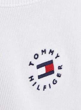 Camiseta Tommy Hilfiger Heritage Blanca Niña