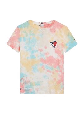 Camiseta Tommy Hilfiger Tie Dye Multicolor Niña