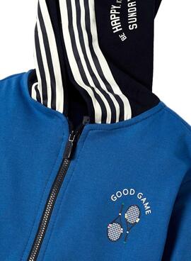 Sudadera Mayoral Capucha Raquetas Azul para Niño