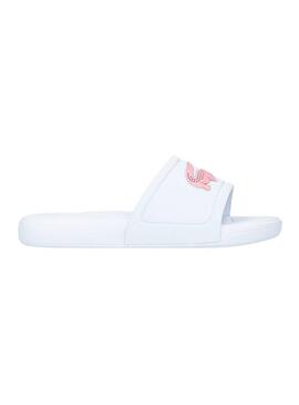 Sandalia Lacoste L30 Slide Blanco Rosa Niña