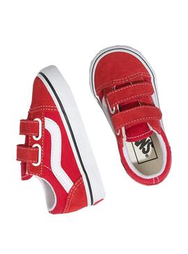 Zapatillas Vans Old Skool Rojas para Mini