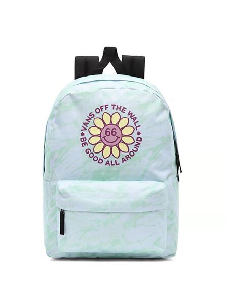 Posteridad Cumplido Tranquilizar Mochila Vans Realm Backpack Flor Verde para Kids