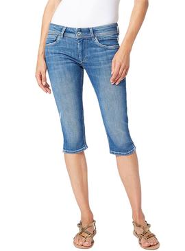 Bermuda Pepe Jeans Saturn Crop  Denim Mujer