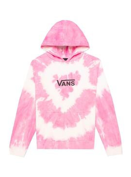Sudadera Vans Tie Dye Heart Rosa para Niña