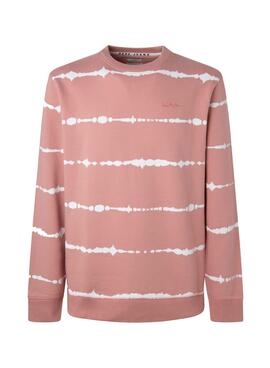 Sudadera Pepe Jeans Deacon Tie Dye Rosa para Niño