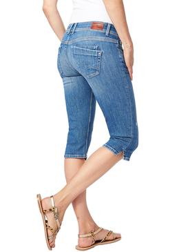 Bermuda Pepe Jeans Saturn Crop  Denim Mujer