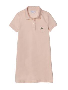 Vestido Polo Lacoste Chair Rosa Para Niña