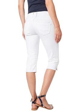 Bermuda Pepe Jeans Saturn Crop Blanco Mujer