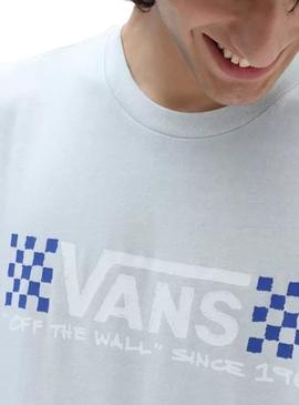 Camiseta Vans Sketchy Past Premiums Azul Hombre