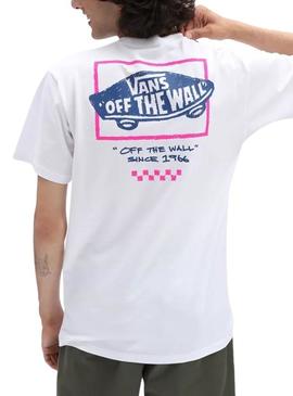 Camiseta Vans Sketchy Past Blanca Hombre