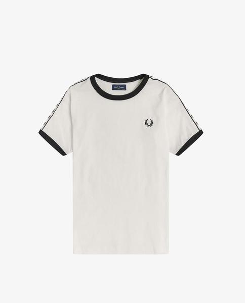 Camiseta Fred Perry Ringer Blanca Niño