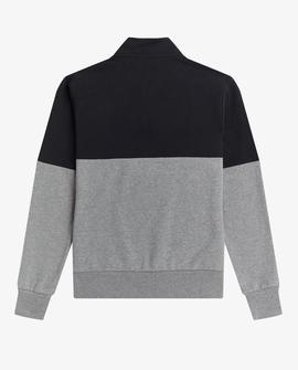 Sudadera Fred Perry Cremallera Gris Para Hombre