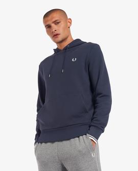 Sudadera Fred Perry Capucha Azul  Para Hombre