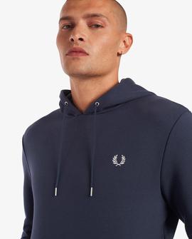 Sudadera Fred Perry Capucha Azul  Para Hombre