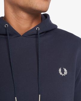 Sudadera Fred Perry Capucha Azul  Para Hombre