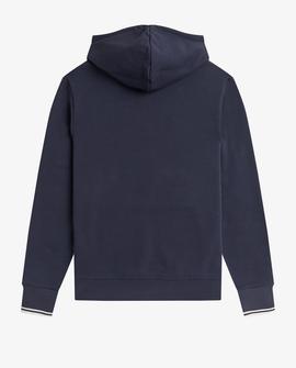 Sudadera Fred Perry Capucha Azul  Para Hombre