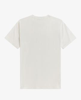 Camiseta Fred Perry Básica Blanca Para Hombre