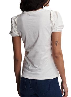 Camiseta Naf Naf Resort Club Blanca para Mujer