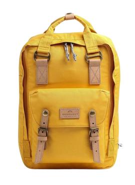 Mochila Doughnut Macaroon Reborn Amarilla Mujer