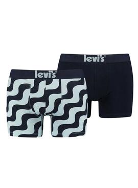 Pack 2 Calzoncillos Levis Seventies Wave Geometric