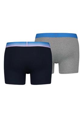 Pack 2 Calzoncillos Levis Boxer Marino y Gris