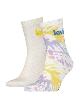 Pack 2 Calcetines Levis Tie Dye Multicolor Unisex