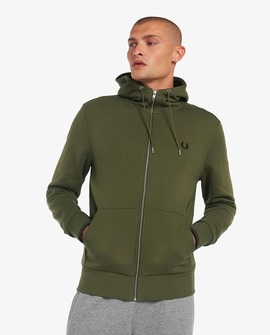 Chaqueta Deportiva Fred Perry Básica Verde Para Hombre